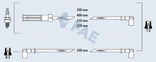 83080 FAE juego de cables de encendido