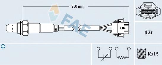 77155 FAE sonda lambda sensor de oxigeno para catalizador