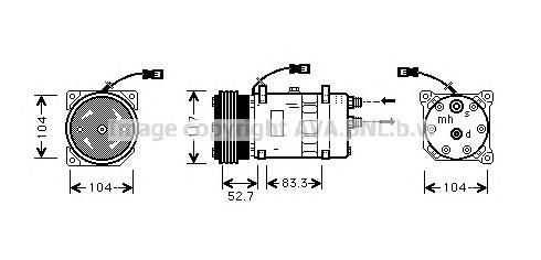 CNAK222 AVA compresor de aire acondicionado