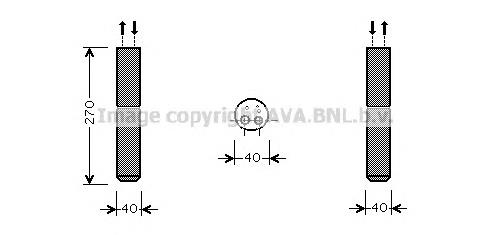 DND254 AVA receptor-secador del aire acondicionado