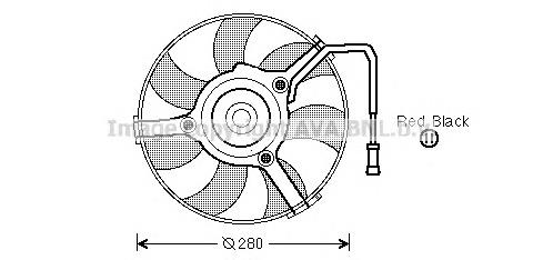 AI7504 AVA ventilador (rodete +motor refrigeración del motor con electromotor completo)