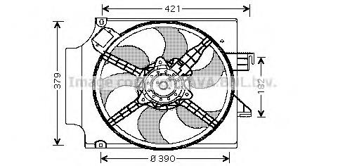 FD7513 AVA rodete ventilador, refrigeración de motor