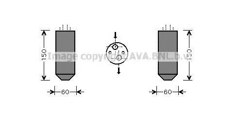  Receptor-secador del aire acondicionado para Chevrolet Tacuma KLAU