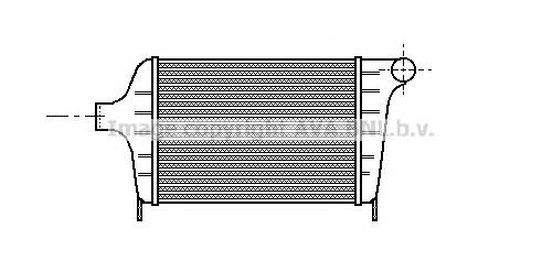  Radiador de aire de admisión para Lancia Delta 1 