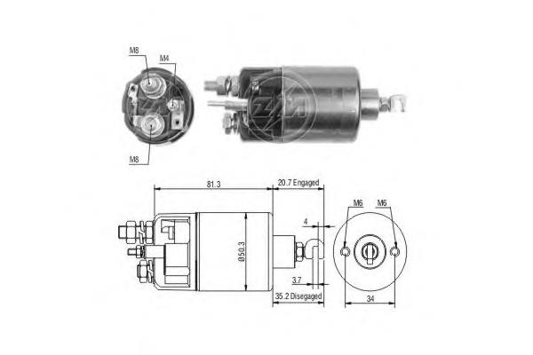 ZM664 ERA interruptor magnético, estárter