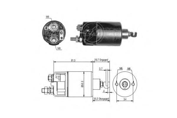 ZM660 ERA interruptor magnético, estárter