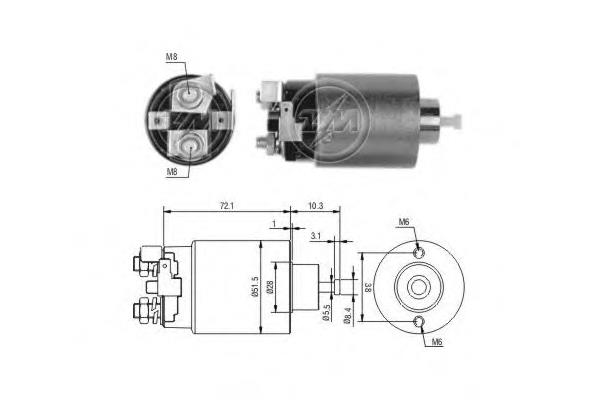 ZM698 ERA interruptor magnético, estárter