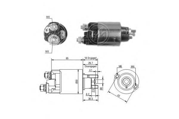 ZM708 ERA interruptor magnético, estárter