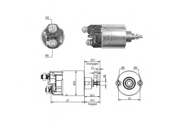 ZM709 ERA interruptor magnético, estárter