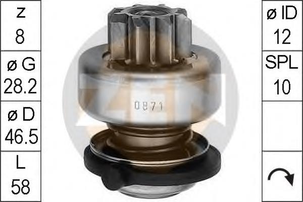 ZN0871 ERA bendix, motor de arranque