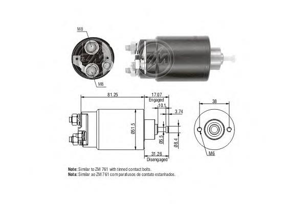 ZM1761 ERA interruptor magnético, estárter