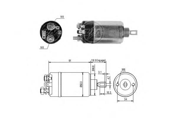 ZM522 ERA interruptor magnético, estárter