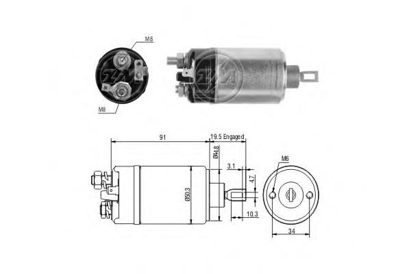 ZM521 ERA interruptor magnético, estárter