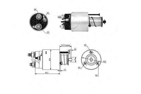 Bendix, motor de arranque 2045 Ghibaudi