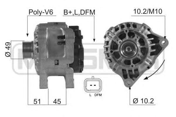 210545 ERA alternador