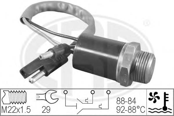 330201 ERA sensor, temperatura del refrigerante (encendido el ventilador del radiador)