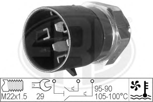 330217 ERA sensor, temperatura del refrigerante (encendido el ventilador del radiador)