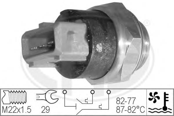 330215 ERA sensor, temperatura del refrigerante (encendido el ventilador del radiador)