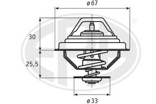 350333 ERA termostato, refrigerante