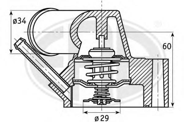 350085 ERA caja del termostato