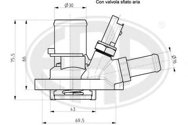 350026 ERA caja del termostato