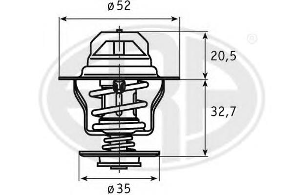 350027 ERA termostato, refrigerante