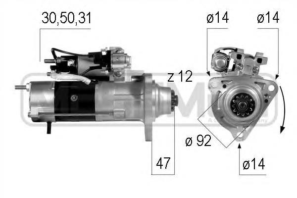 M009T62173AM Mitsubishi motor de arranque