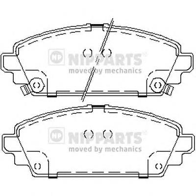 J3604048 Nipparts pastillas de freno delanteras