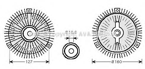 MSC488 AVA embrague, ventilador del radiador