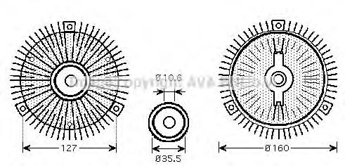 MSC417 AVA embrague, ventilador del radiador