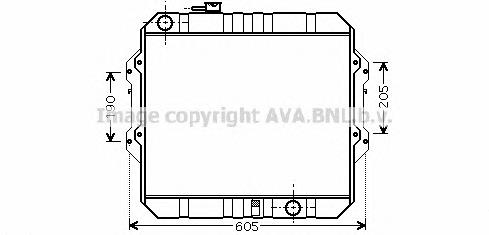 TO2371 AVA radiador refrigeración del motor