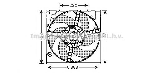 RT7522 AVA rodete ventilador, refrigeración de motor