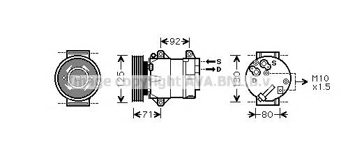 RTAK103 AVA compresor de aire acondicionado