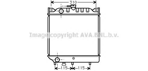 SZ2006 AVA radiador refrigeración del motor