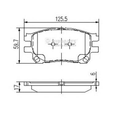 J3602119 Nipparts pastillas de freno delanteras
