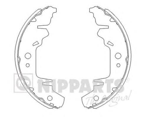 J3500310 Nipparts zapatas de frenos de tambor traseras