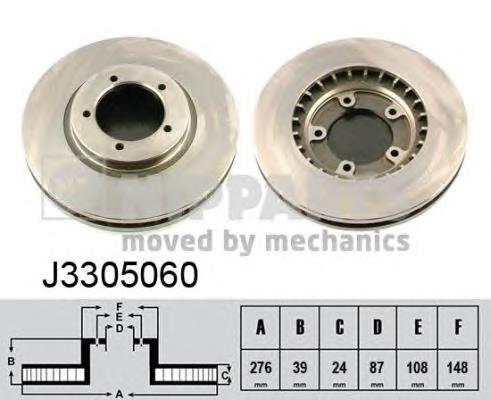 J3305060 Nipparts freno de disco delantero