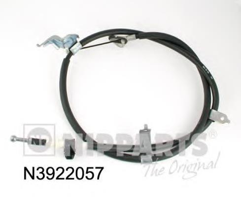 N3922057 Nipparts cable de freno de mano trasero izquierdo