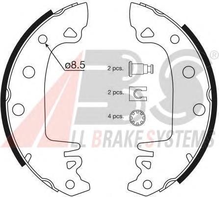 60750853 Fiat/Alfa/Lancia zapatas de frenos de tambor traseras