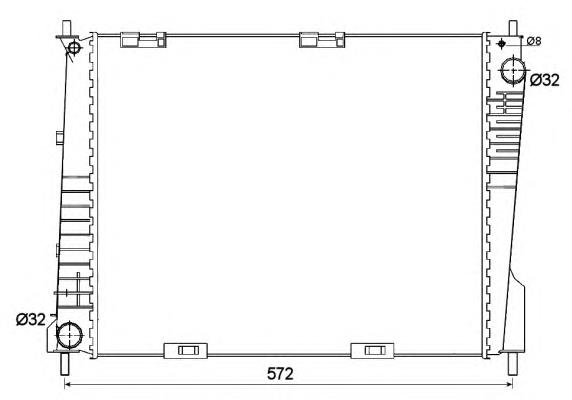 53125 NRF radiador refrigeración del motor