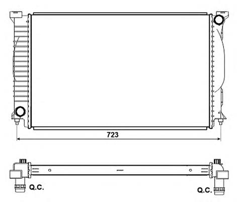 53093 NRF radiador refrigeración del motor