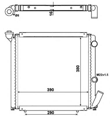 53781 NRF radiador refrigeración del motor