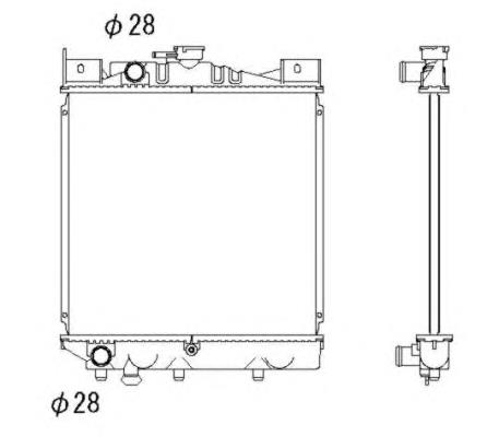 53333 NRF radiador refrigeración del motor