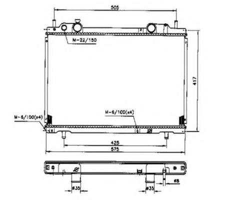 53200 NRF radiador refrigeración del motor