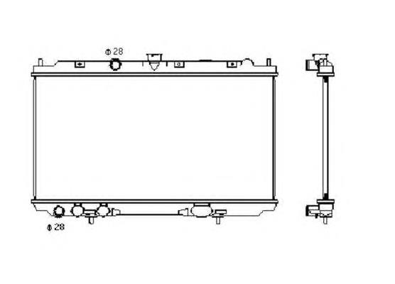 53427 NRF radiador refrigeración del motor