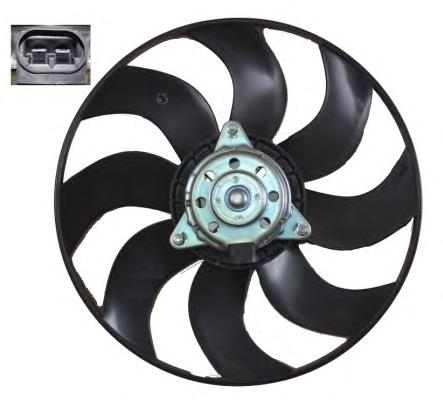 47666 NRF ventilador (rodete +motor refrigeración del motor con electromotor completo)