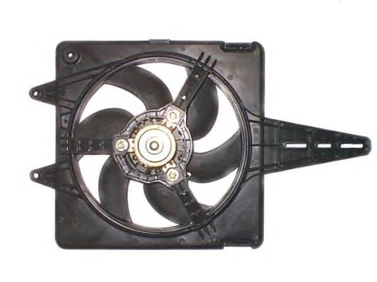 47820 NRF difusor de radiador, ventilador de refrigeración, condensador del aire acondicionado, completo con motor y rodete