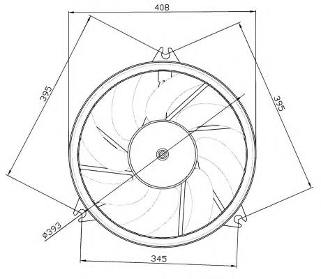 47049 NRF ventilador (rodete +motor refrigeración del motor con electromotor completo)