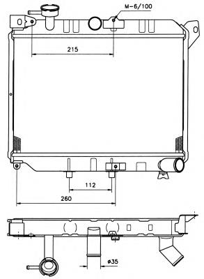 Radiador de água 506510 NRF