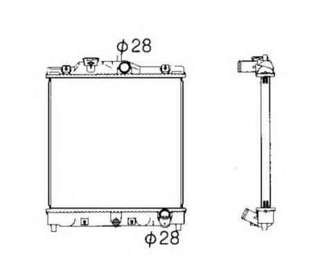 506356 NRF radiador refrigeración del motor